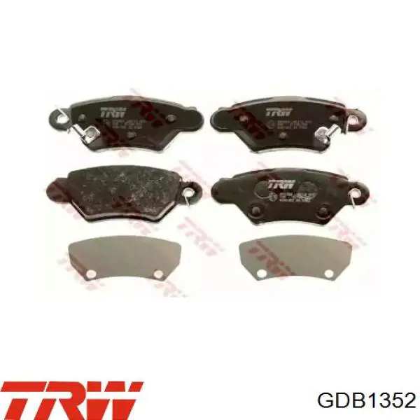 Задні дискові колодки TRW GDB1352