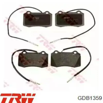 GDB1359 TRW Передні гальмівні колодки