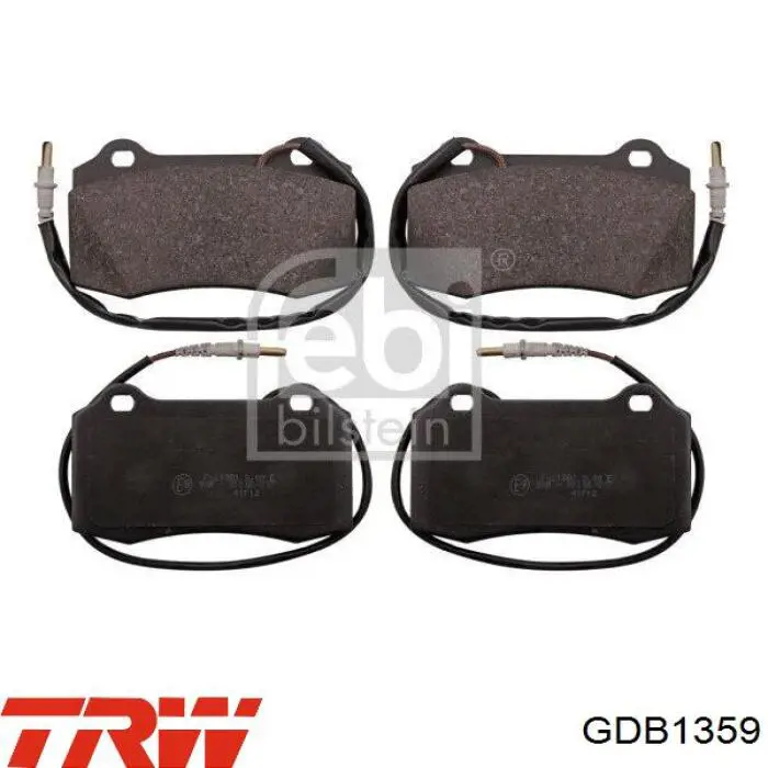 Передні тормозні колодки GDB1359 TRW