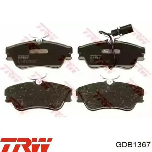 GDB1367 TRW Передні гальмівні колодки