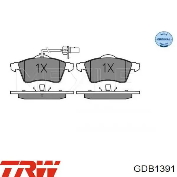 Тормозні колодки TRW GDB1391