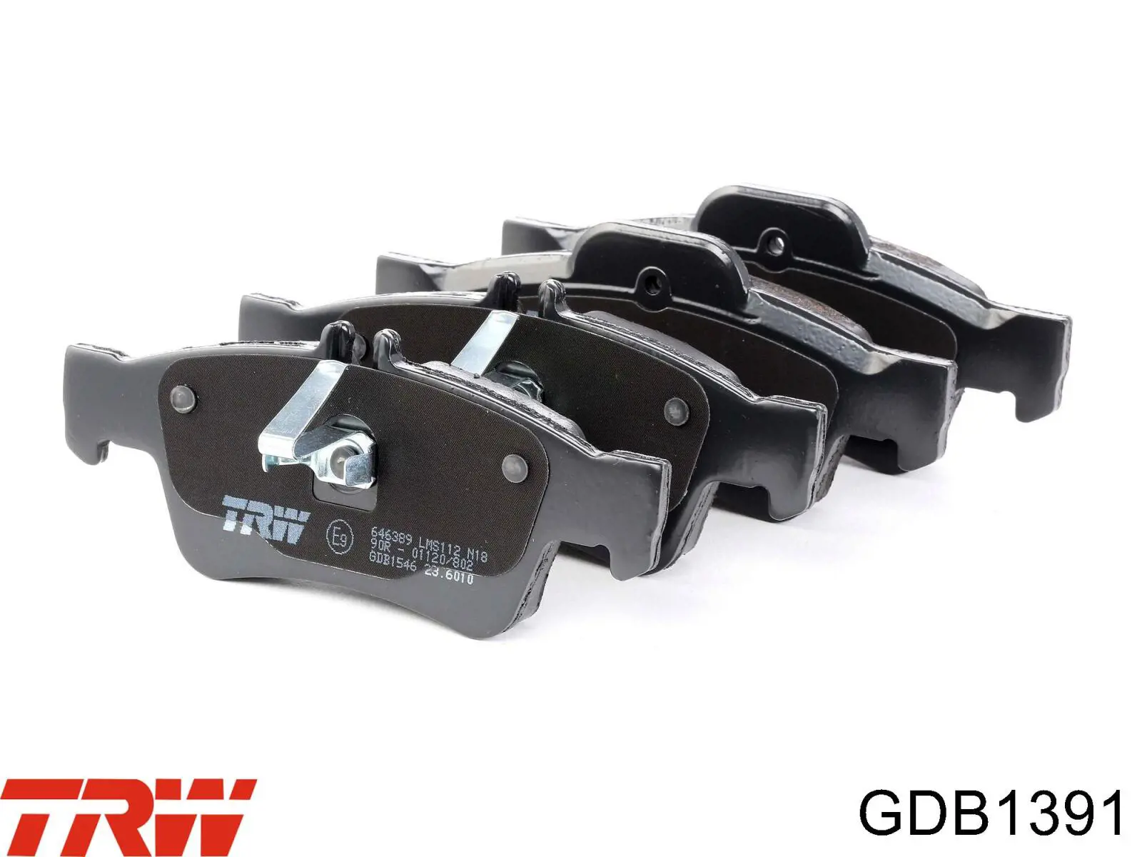 Передні тормозні колодки GDB1391 TRW