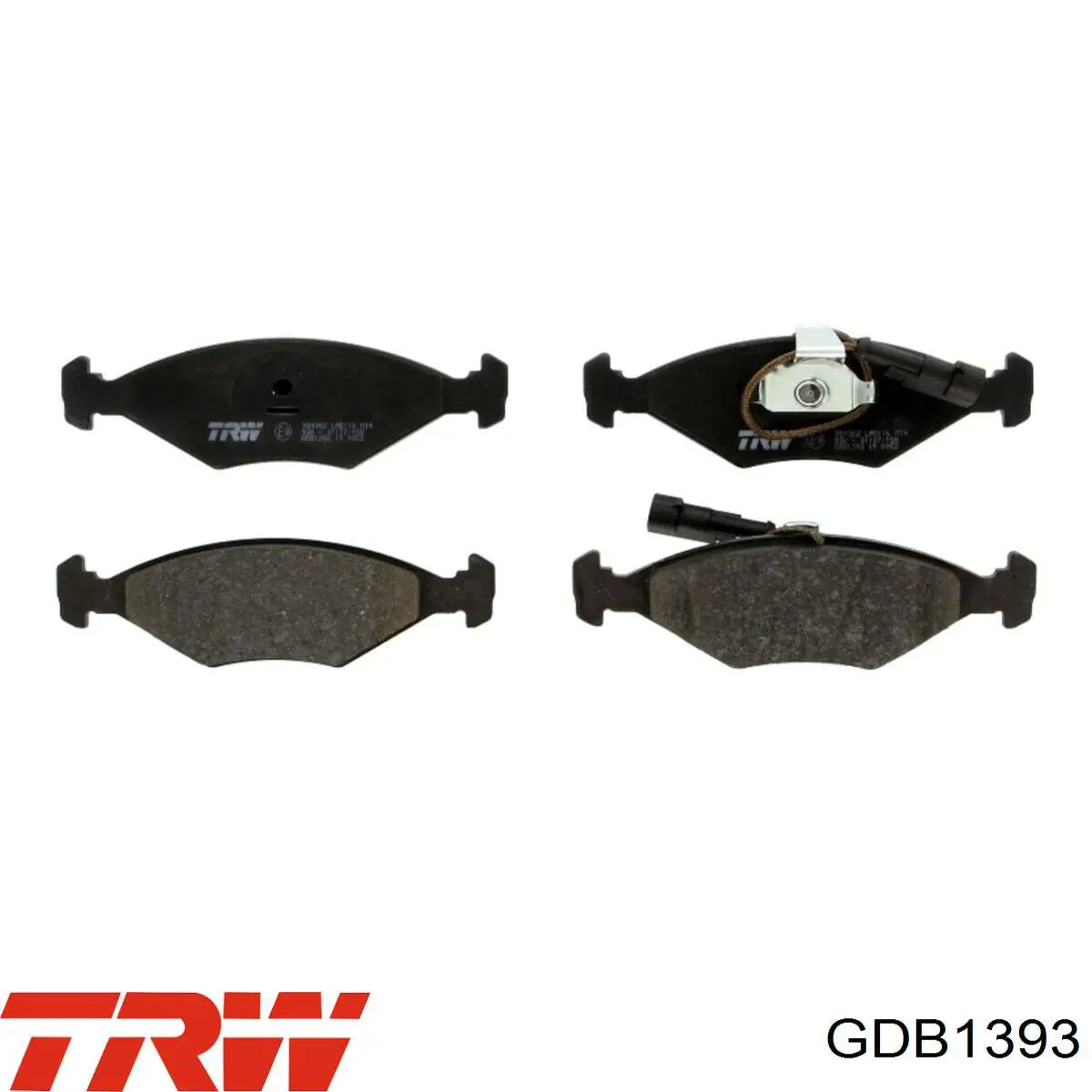 GDB1393 TRW колодки гальмівні передні, дискові