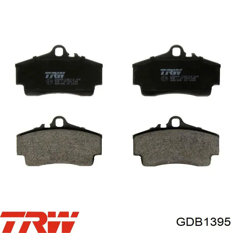 Задні гальмівні колодки TRW GDB1395 ціна, від 42.81 USD
