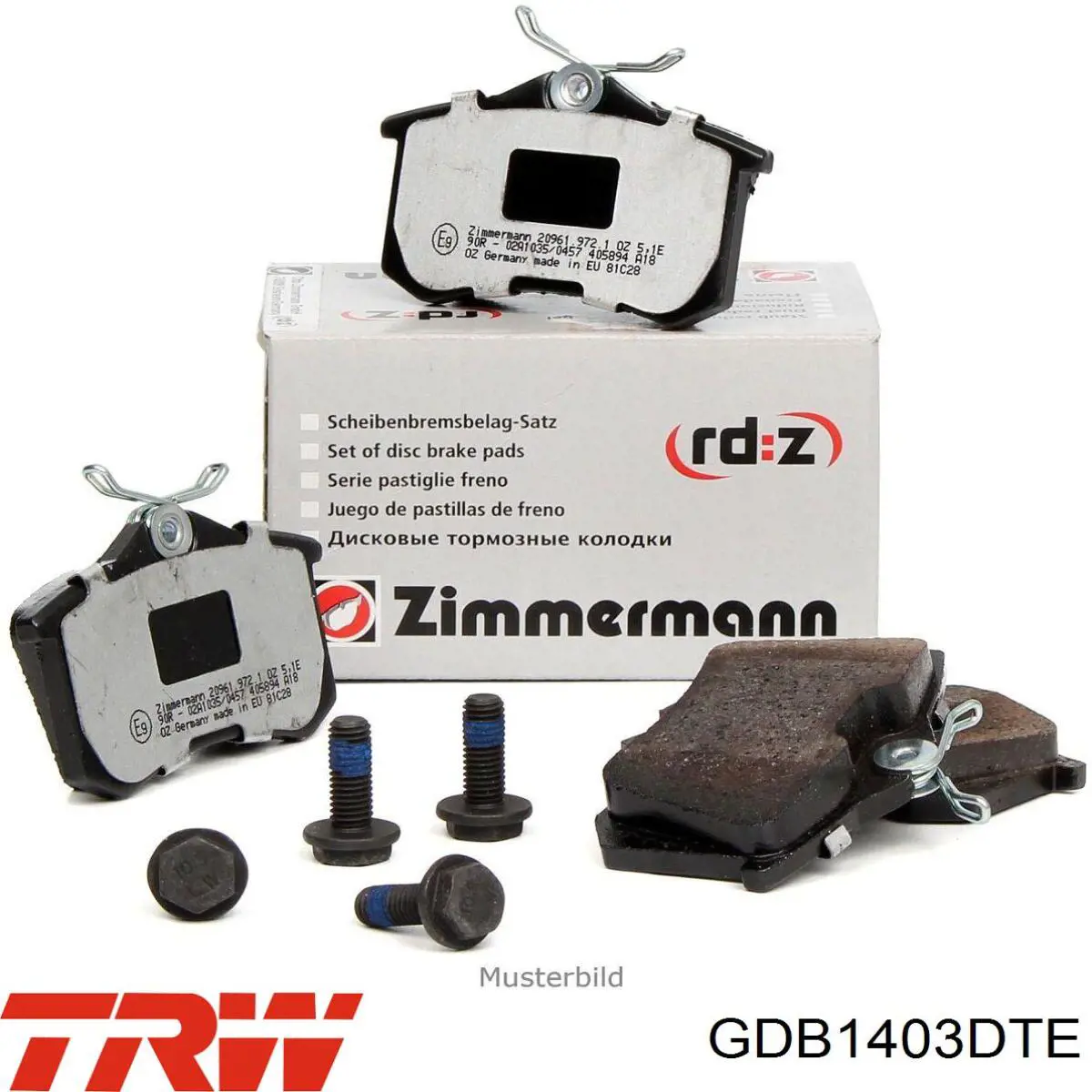 Гальмівні колодки TRW GDB1403DTE ціна, від 23.41 USD