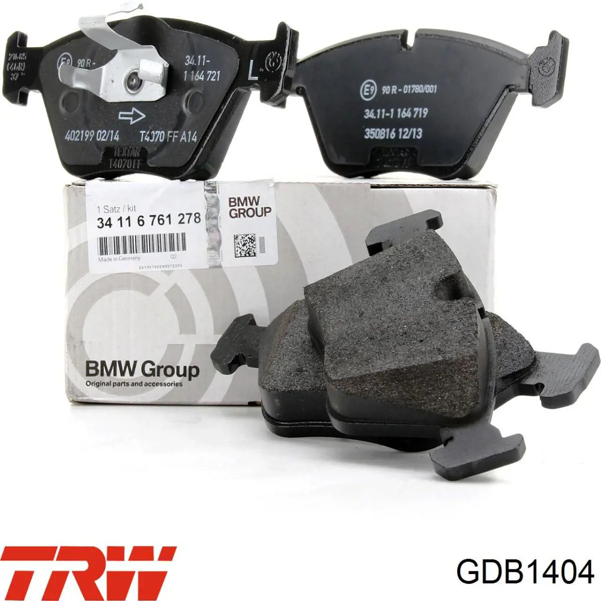 Передні тормозні колодки GDB1404 TRW