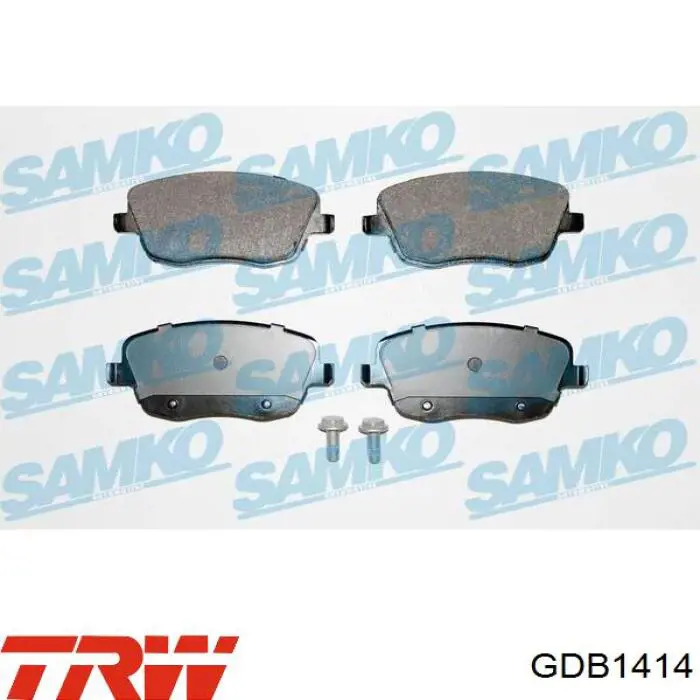 Передні тормозні колодки GDB1414 TRW