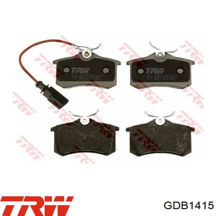 Купити GDB1415 TRW Задні колодки