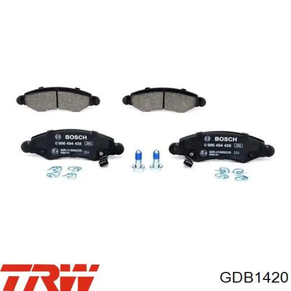 Тормозні колодки TRW GDB1420