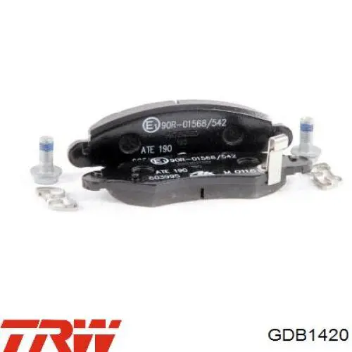 GDB1420 TRW Передні гальмівні колодки