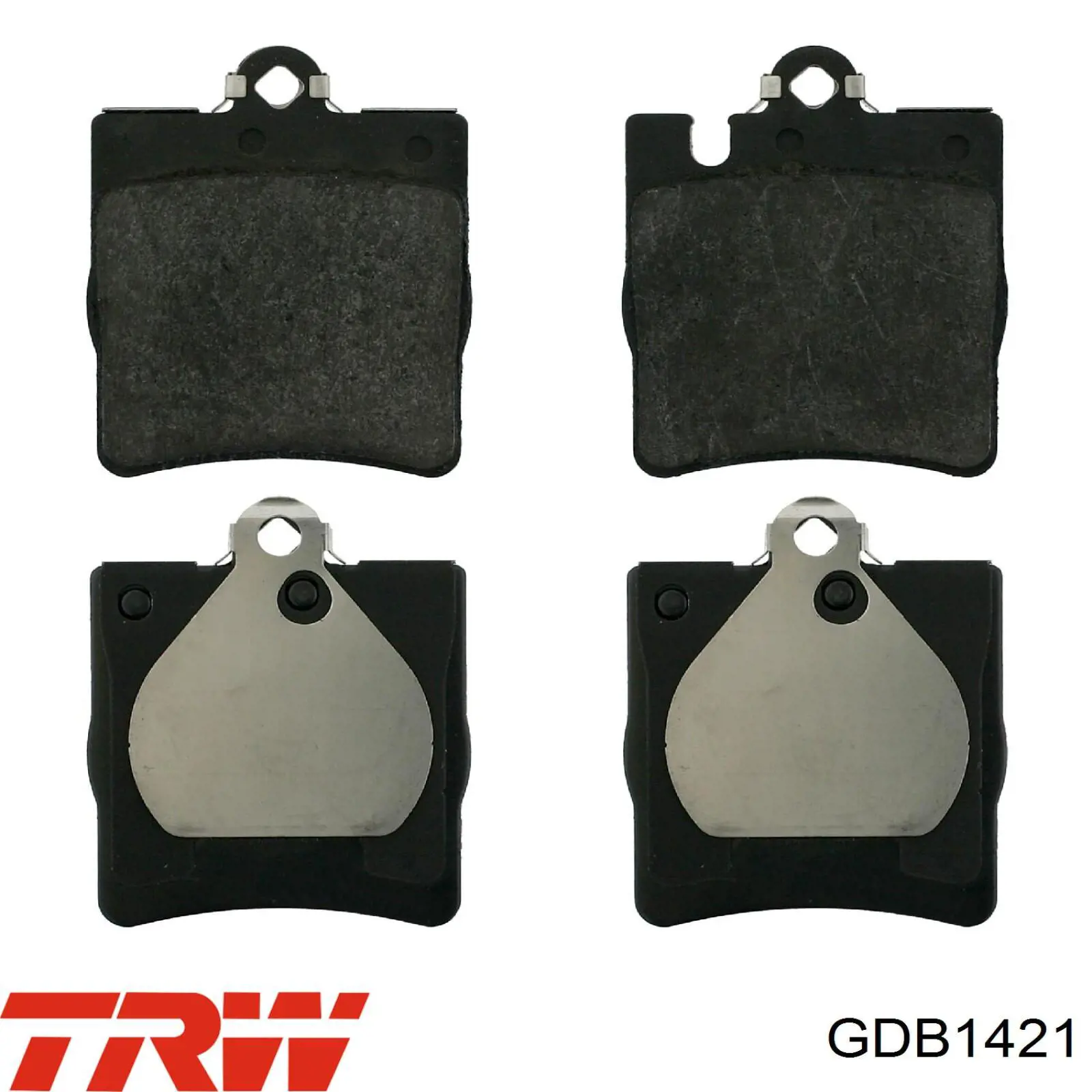 GDB1421 TRW Колодки гальмівні задні, дискові