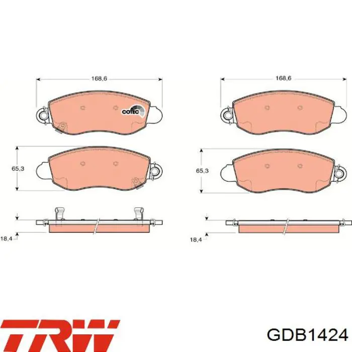 Купити DP703 DP Group Колодки гальмівні передні, дискові