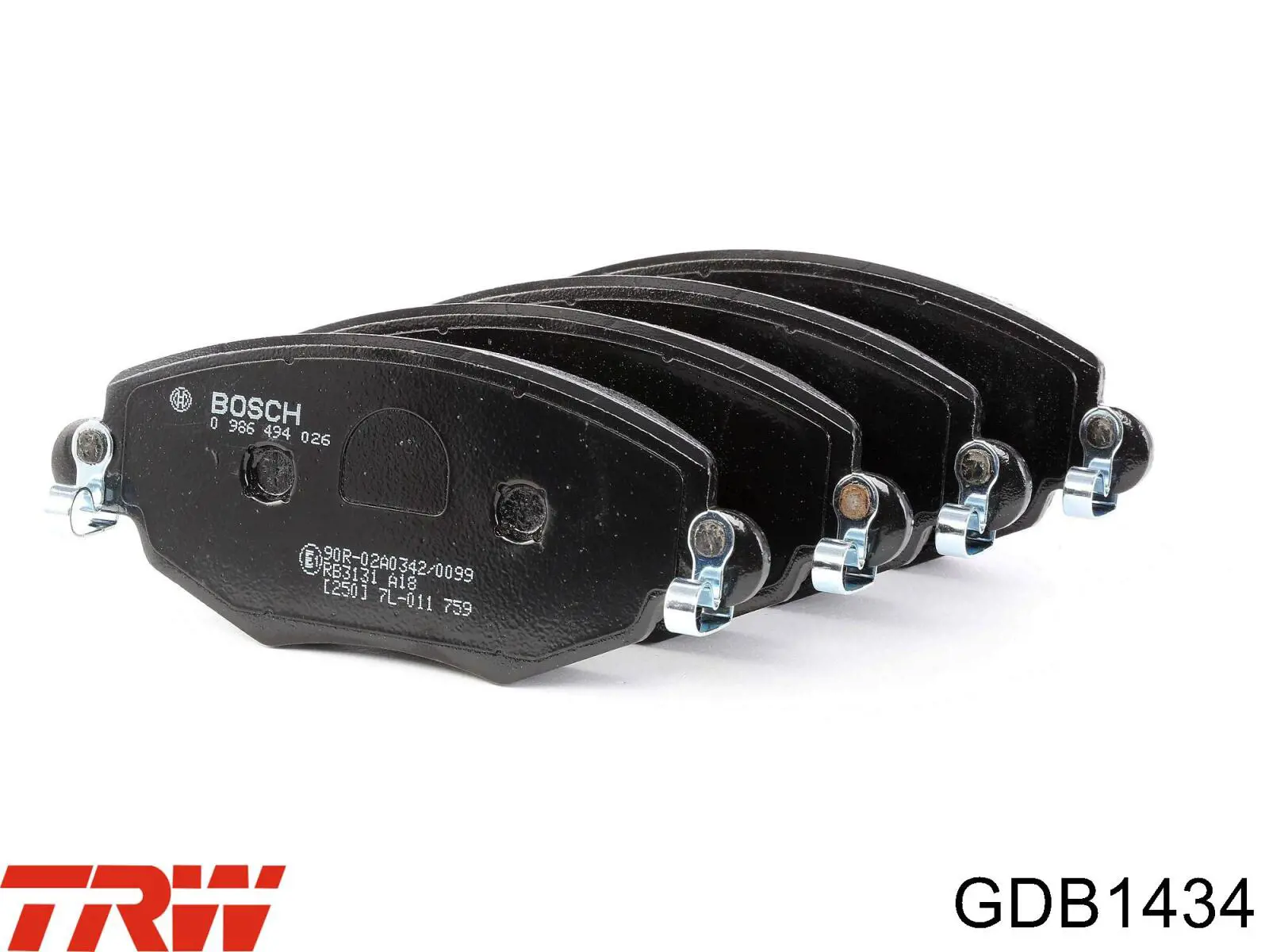 Передні тормозні колодки GDB1434 TRW