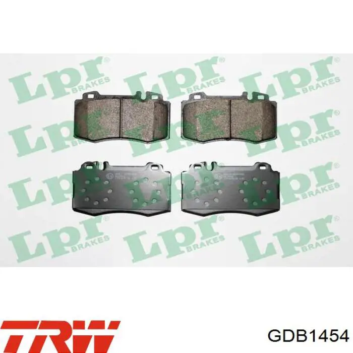 Передні тормозні колодки GDB1454 TRW