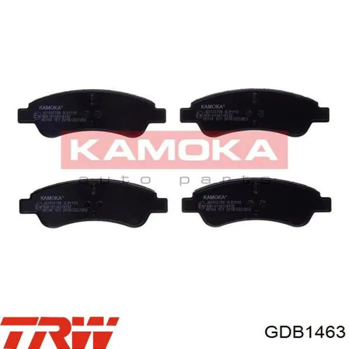 Передні тормозні колодки GDB1463 TRW