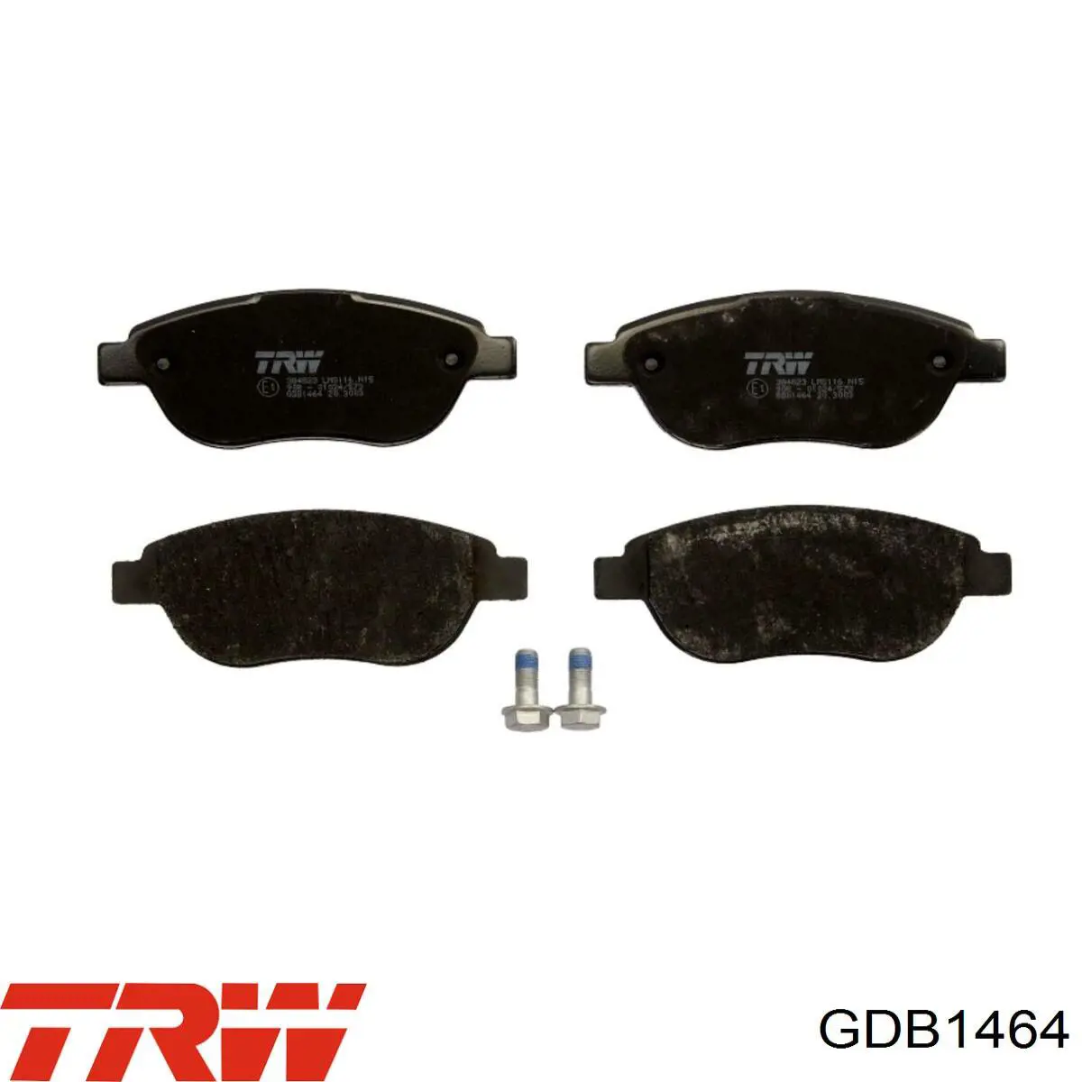 GDB1464 TRW колодки гальмівні передні, дискові