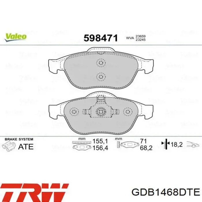 Гальмівні колодки Renault (RVI) 7711946204 ціна, від 25.28 USD
