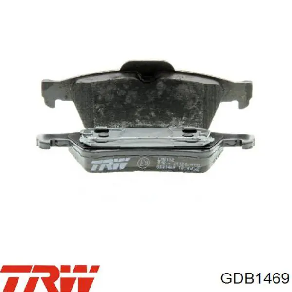 Задні гальмівні колодки GDB1469 TRW