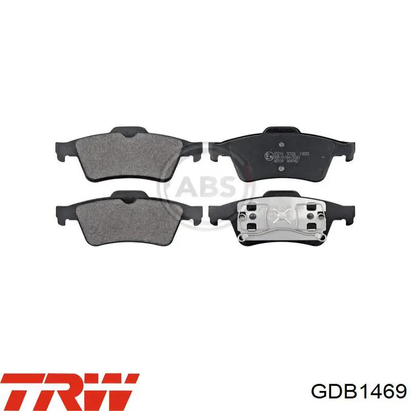Купити GDB1469 TRW Задні колодки