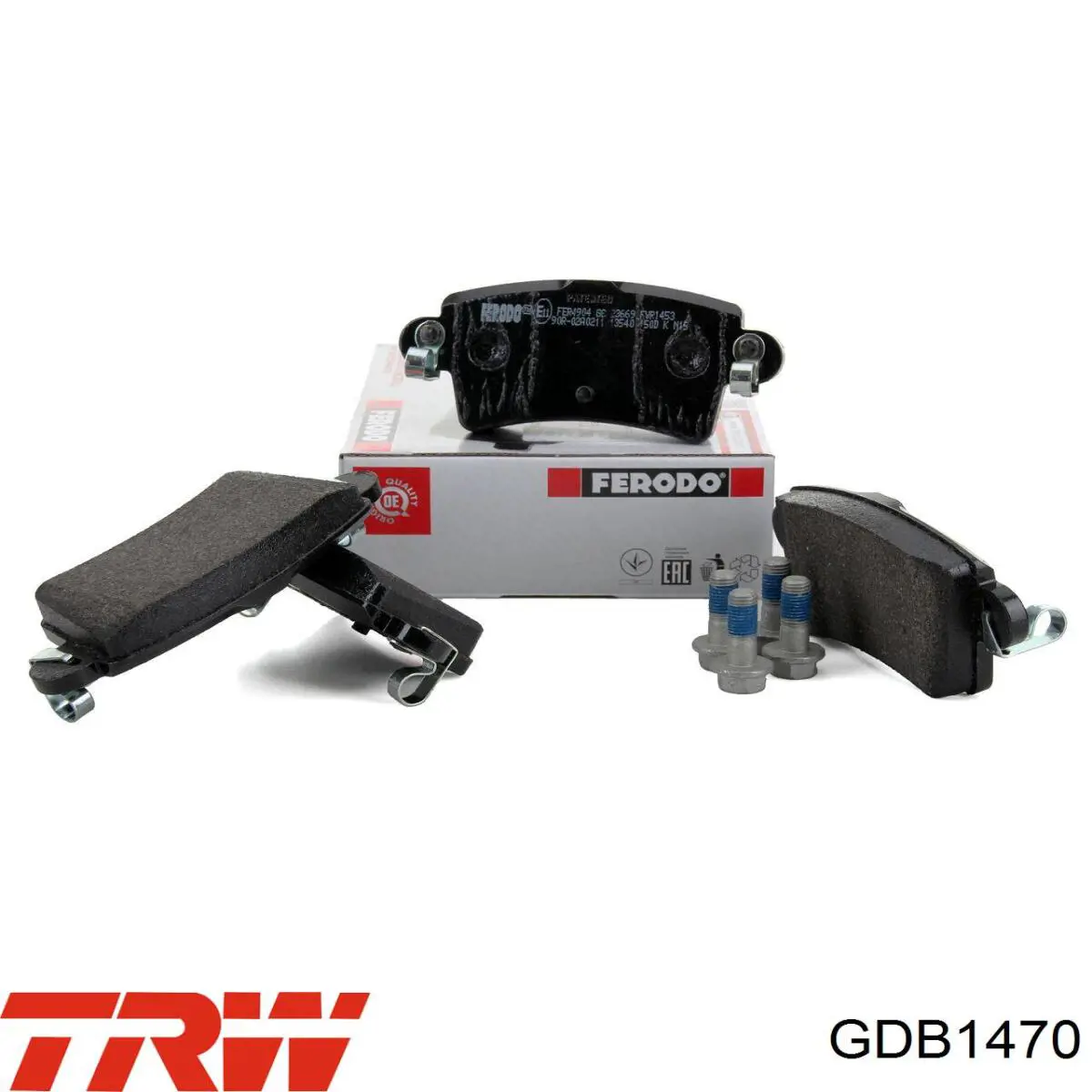GDB1470 TRW Колодки гальмівні задні, дискові