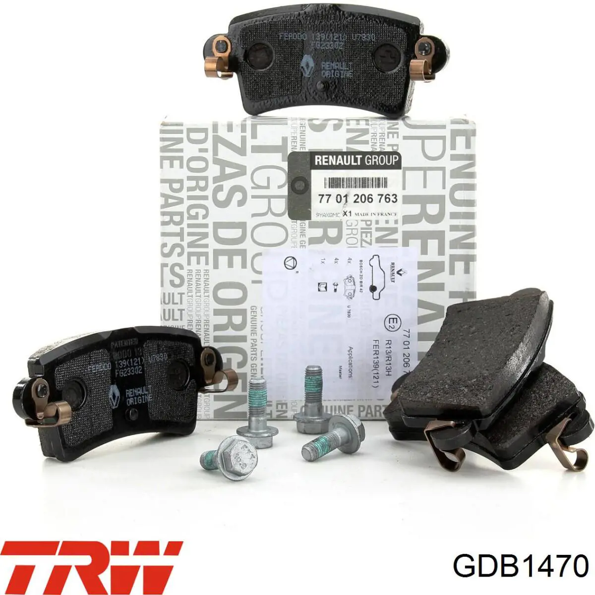 Задні гальмівні колодки TRW GDB1470 ціна, від 19.95 USD