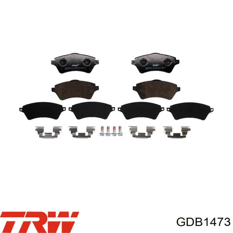 Гальмівні колодки TRW GDB1473 ціна, від 35.10 USD