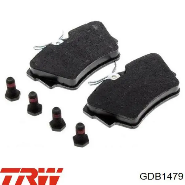 GDB1479 TRW Колодки гальмівні задні, дискові