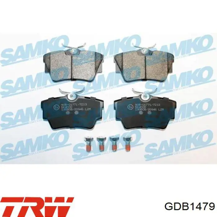 Купити GDB1479 TRW Задні колодки