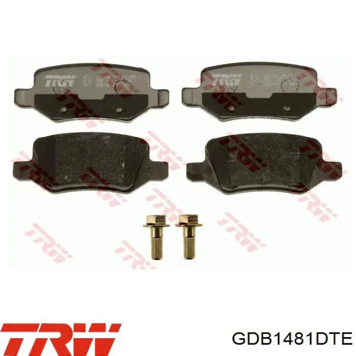 Задні гальмівні колодки TRW GDB1481DTE ціна, від 25.42 USD