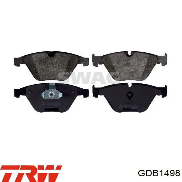 Передні тормозні колодки GDB1498 TRW