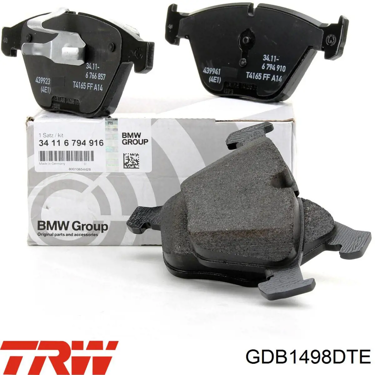 Купити GDB1498DTE TRW Колодки гальмівні передні, дискові
