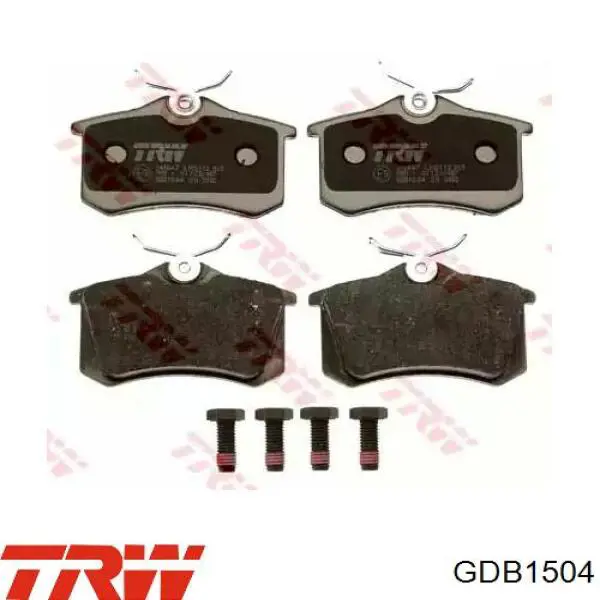 GDB1504 TRW колодки гальмові задні, дискові