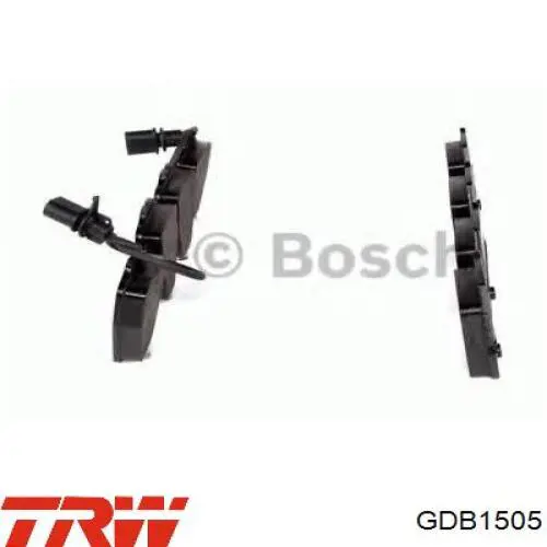 Передні тормозні колодки GDB1505 TRW