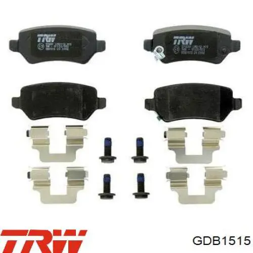 Купити GDB1515 TRW Задні колодки