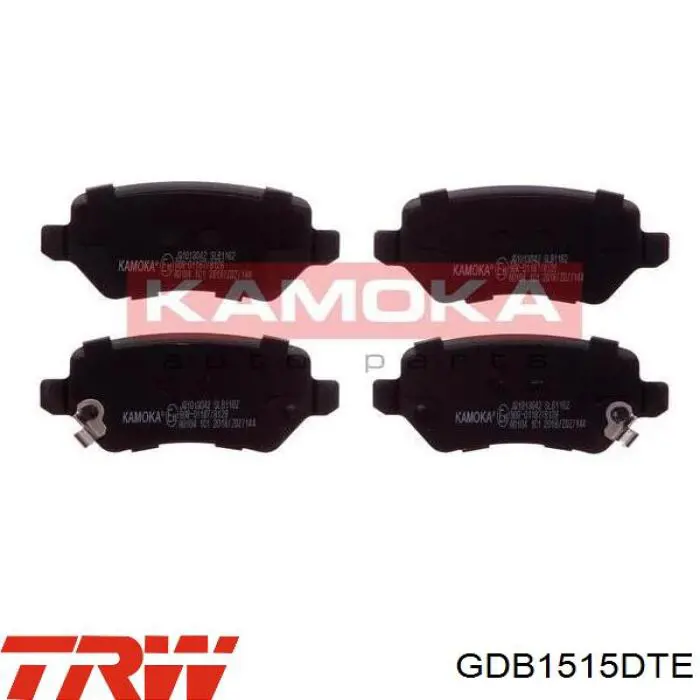 Задні гальмівні колодки GDB1515DTE TRW