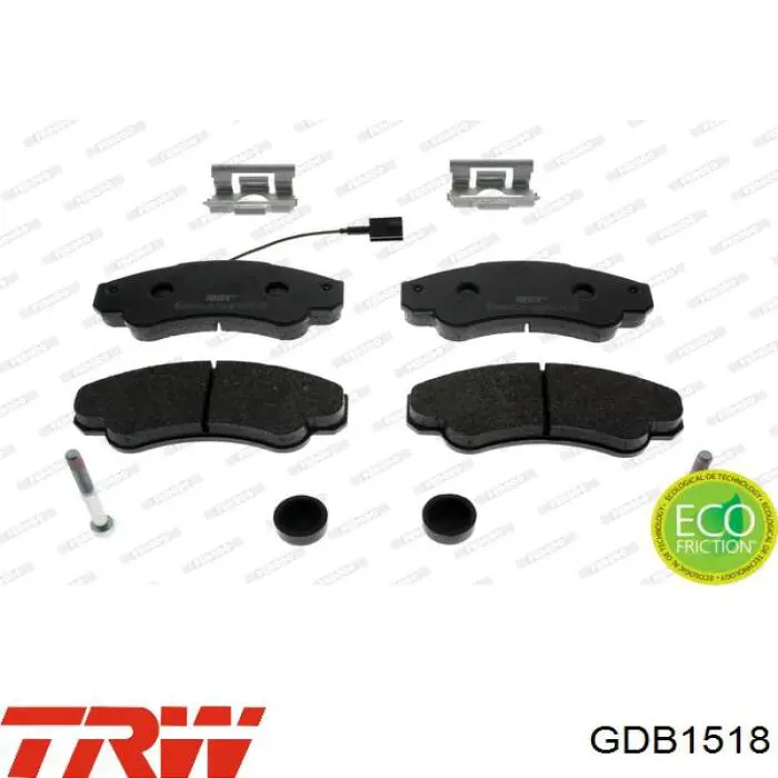 Купити GDB1518 TRW Колодки гальмівні передні, дискові