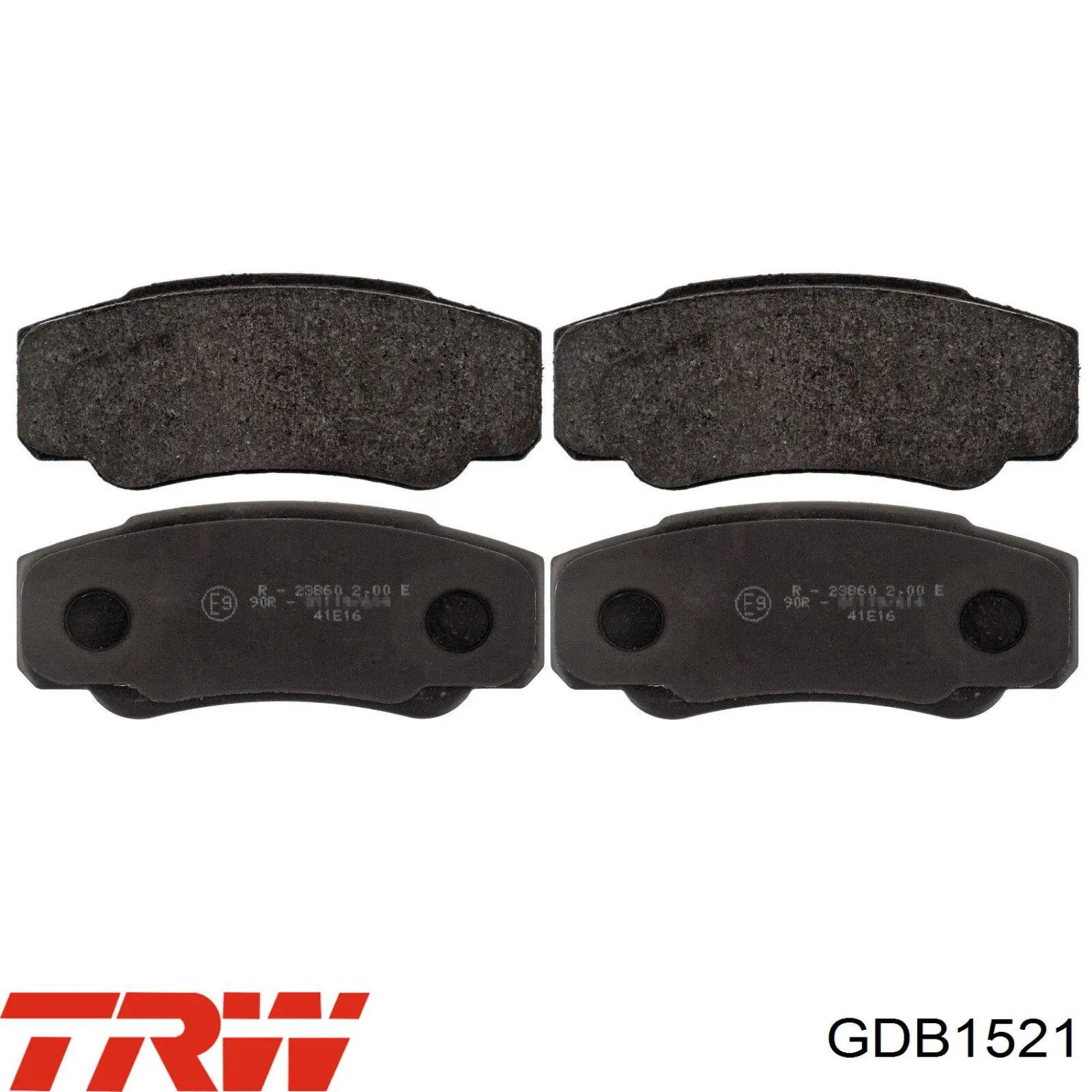 Купити GDB1521 TRW Задні колодки