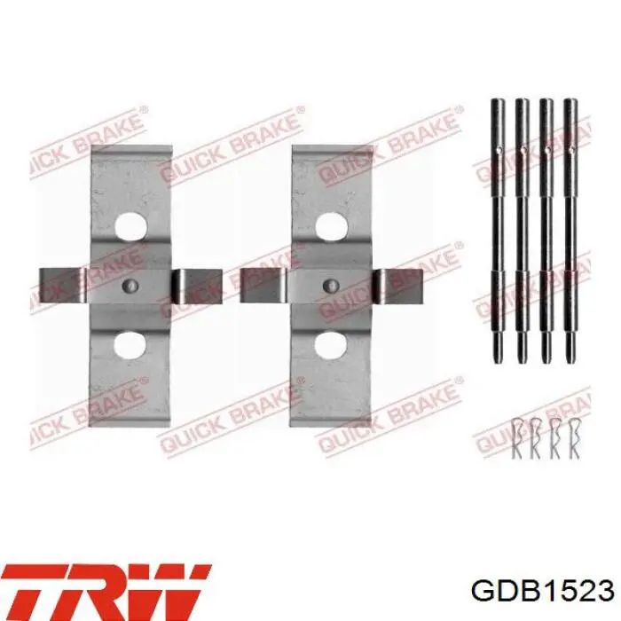 GDB1523 TRW колодки гальмівні передні, дискові