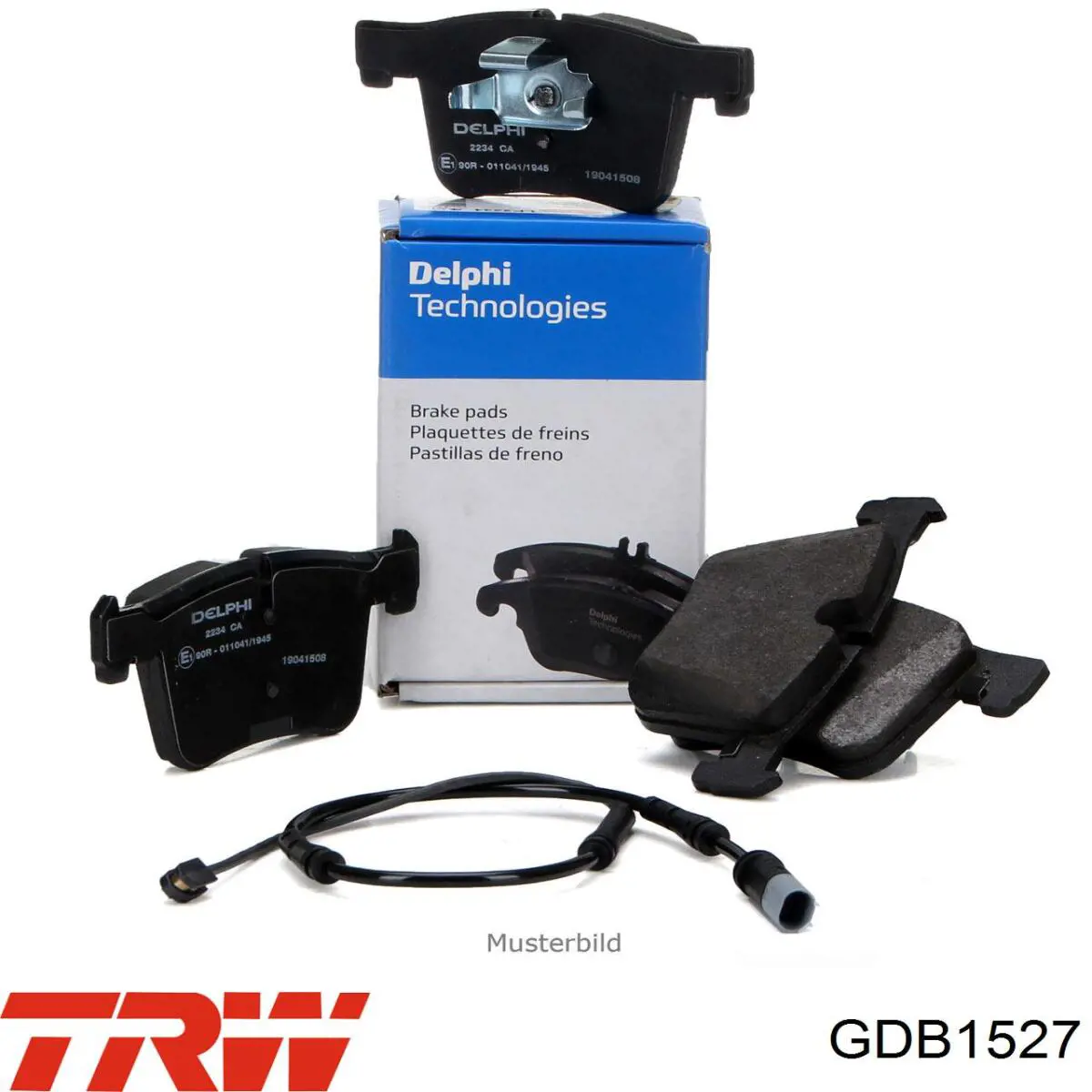 Задні гальмівні колодки GDB1527 TRW