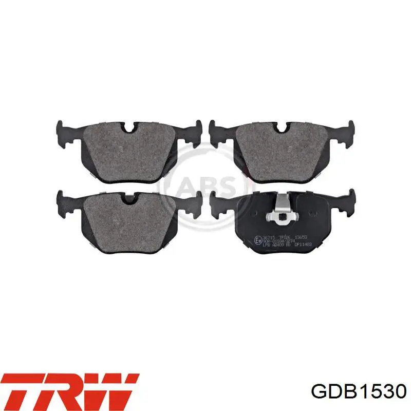 Задні дискові колодки TRW GDB1530