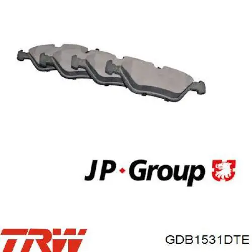Гальмівні колодки TRW GDB1531DTE ціна, від 27.69 USD