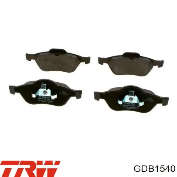 GDB1540 TRW Передні гальмівні колодки
