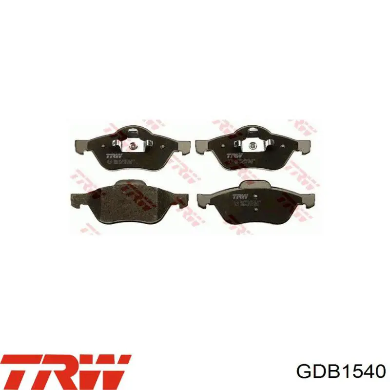 Купити GDB1540 TRW Колодки гальмівні передні, дискові