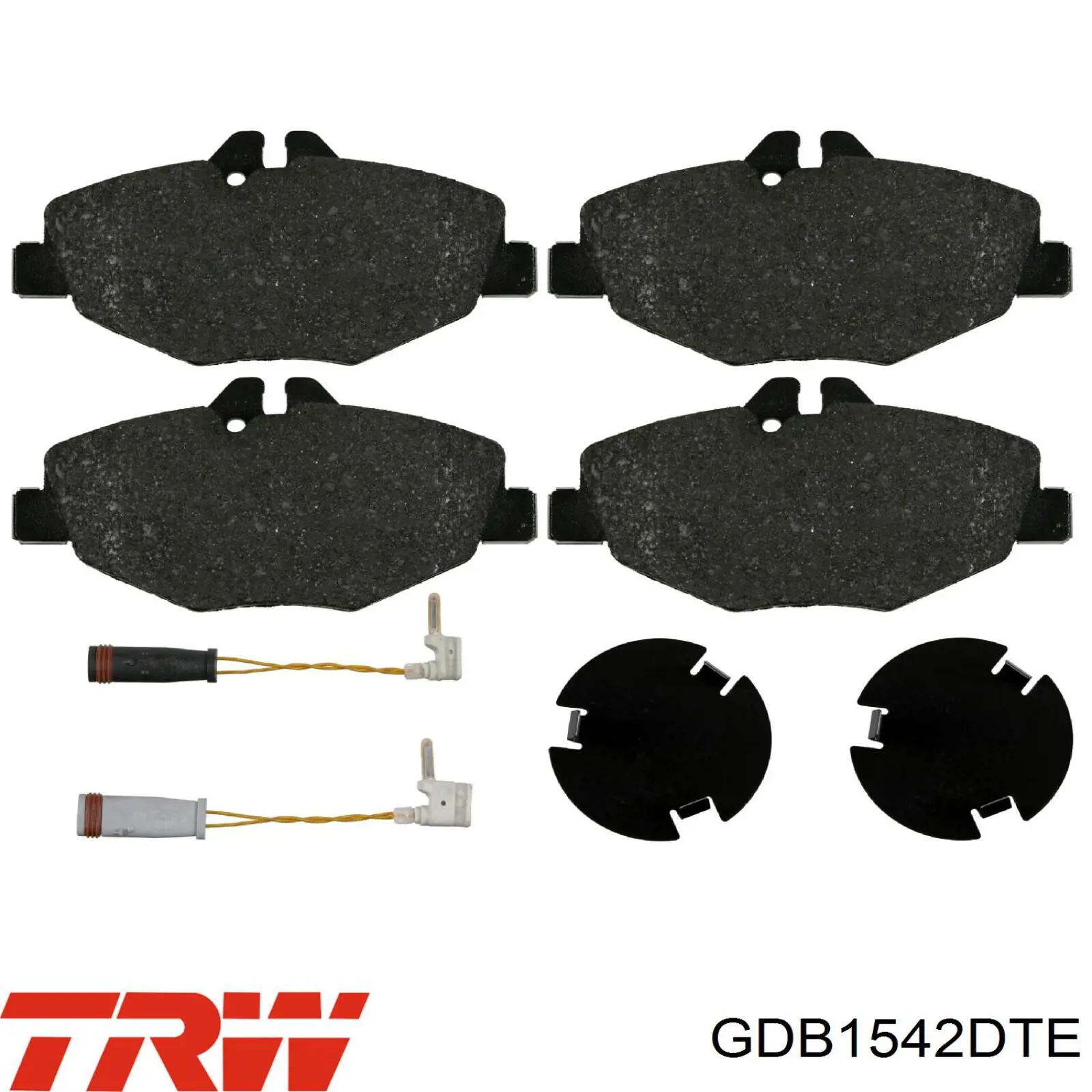 GDB1542DTE TRW колодки гальмівні передні, дискові