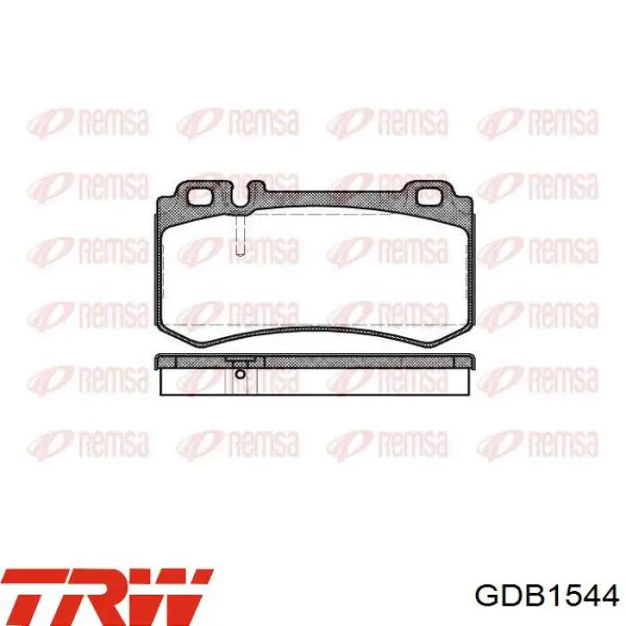Купити GDB1544 TRW Задні колодки
