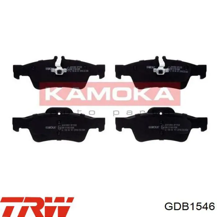 GDB1546 TRW Колодки гальмівні задні, дискові