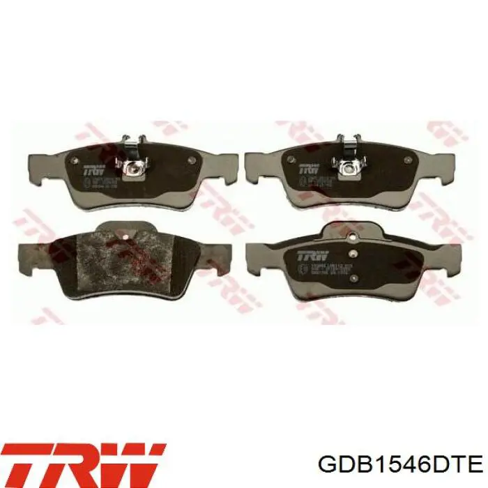 Задні гальмівні колодки TRW GDB1546DTE ціна, від 30.47 USD