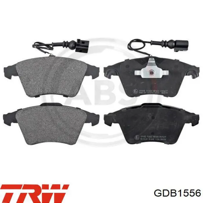 Передні тормозні колодки GDB1556 TRW