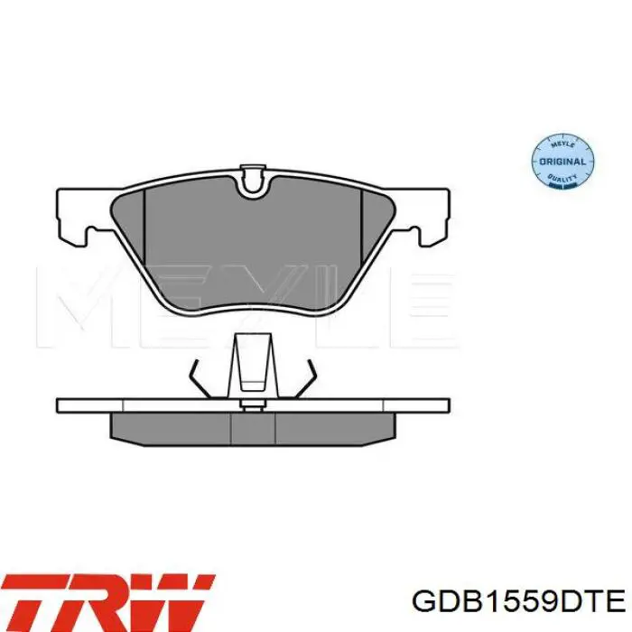 Купити GDB1559DTE TRW Колодки гальмівні передні, дискові