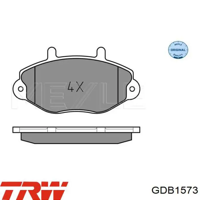 Гальмівні колодки TRW GDB1573 ціна, від 16.09 USD